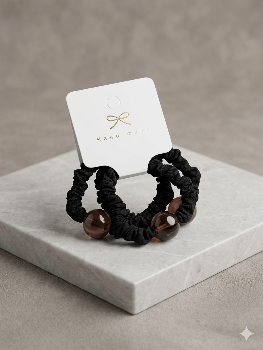Scrunchie хар чулуутай