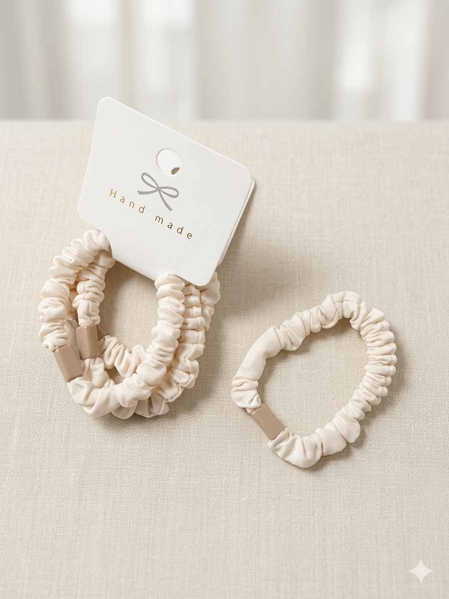 Scrunchie цагаан